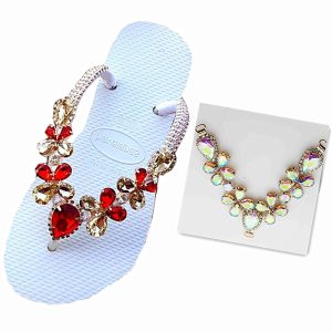 Bohemian Rhinestone Summer Flip-flops Decorative Shoe Buckle 511-13