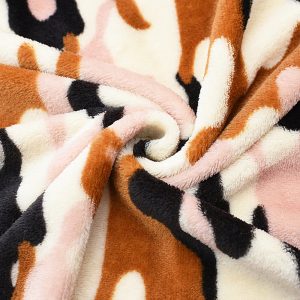 Double Sided Flannel Army Camouflage Print 210g Short Plush Fleece Soft Material