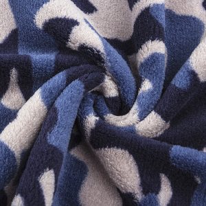 Camouflage Print Double Sided Flannel 210g Cheap Fleece for Shoes