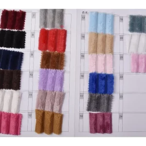 High Quality Breathable Warm Solid Polyester Knitting Flannel Drawstring Fabric For Garment