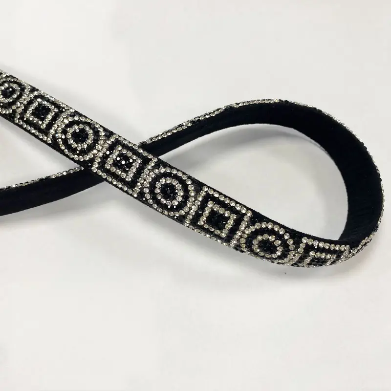 2024 Factory Chain-like Classic Rhinestone EVA Strip Soft Crystal Diamond Rope For Shoes And Bag