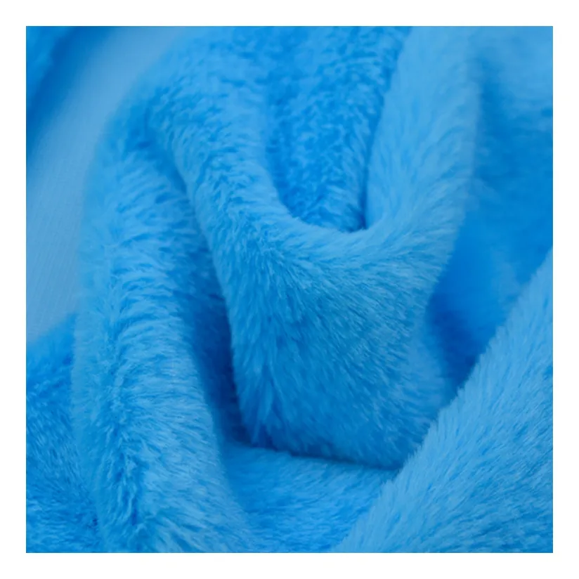 Manufacturer Direct Sale Of 100% Polyester Height Of Hair 10mm Rabbit Hair Fabric For Clothing Shoes And Hats