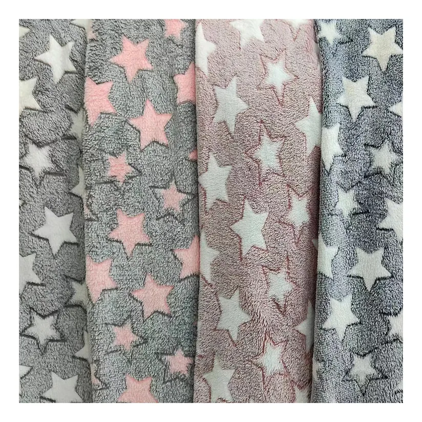 Wholesale Factory Supply Double-sided Flannel Five-pointed Star For Clothing