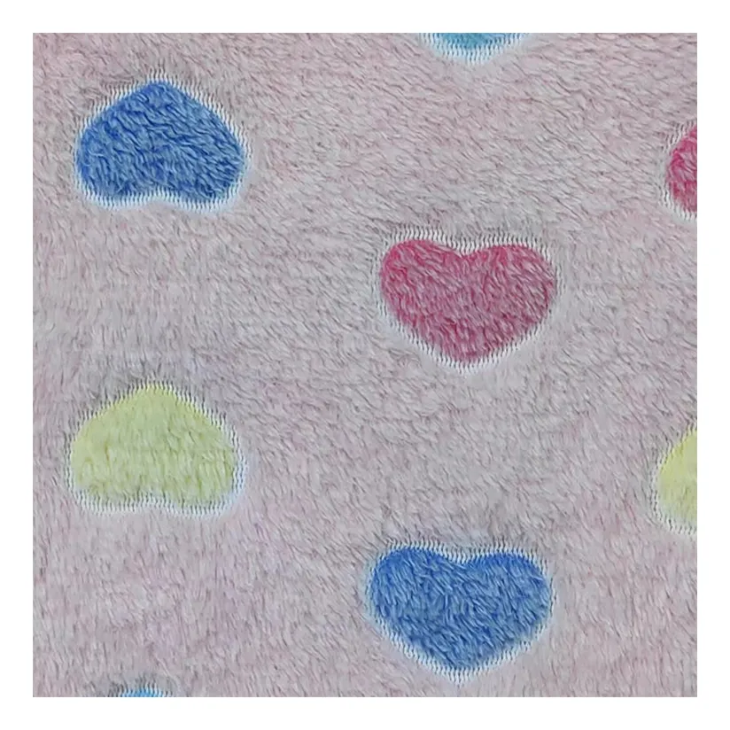 Wholesale Factory Supply Double-sided Flannel Color Heart Shape For Clothing