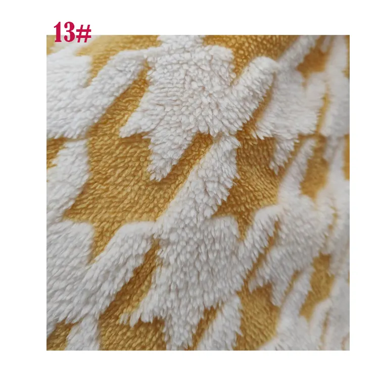 Factory Direct Sale Breathable And Keep Warm Shu Velveteen Houndstooth For Clothing Shoes Toys