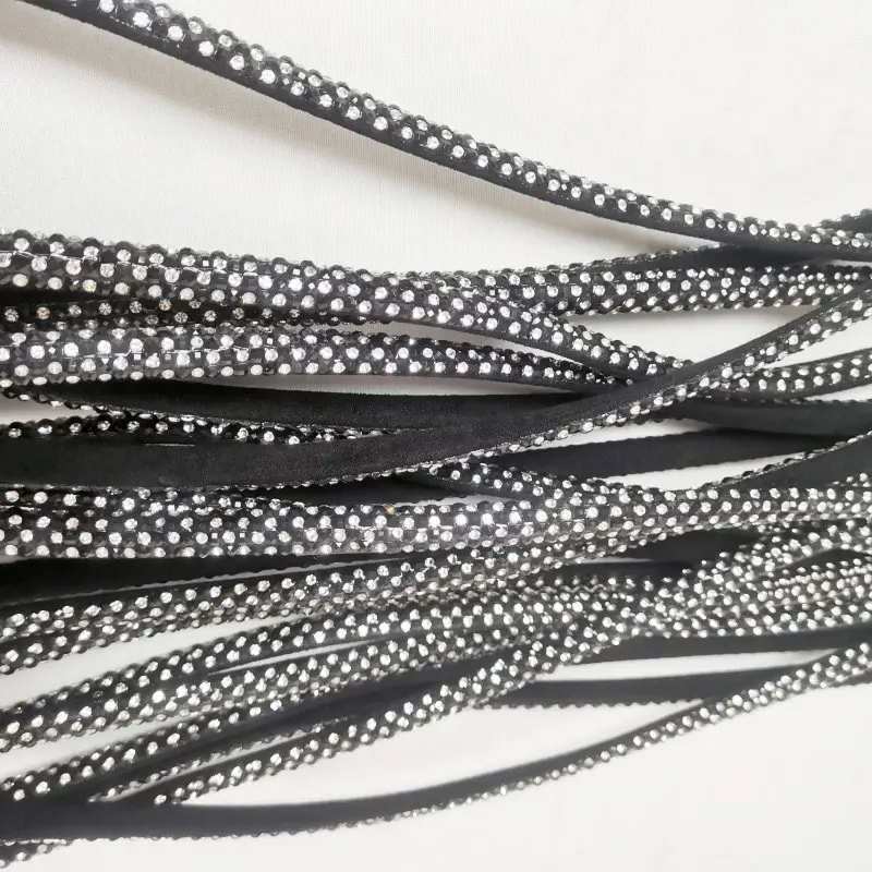 Yiwu market Stock Cheap Semi-finished Rhinestone Rope in Colors Ready to Make Fashion Jewelry