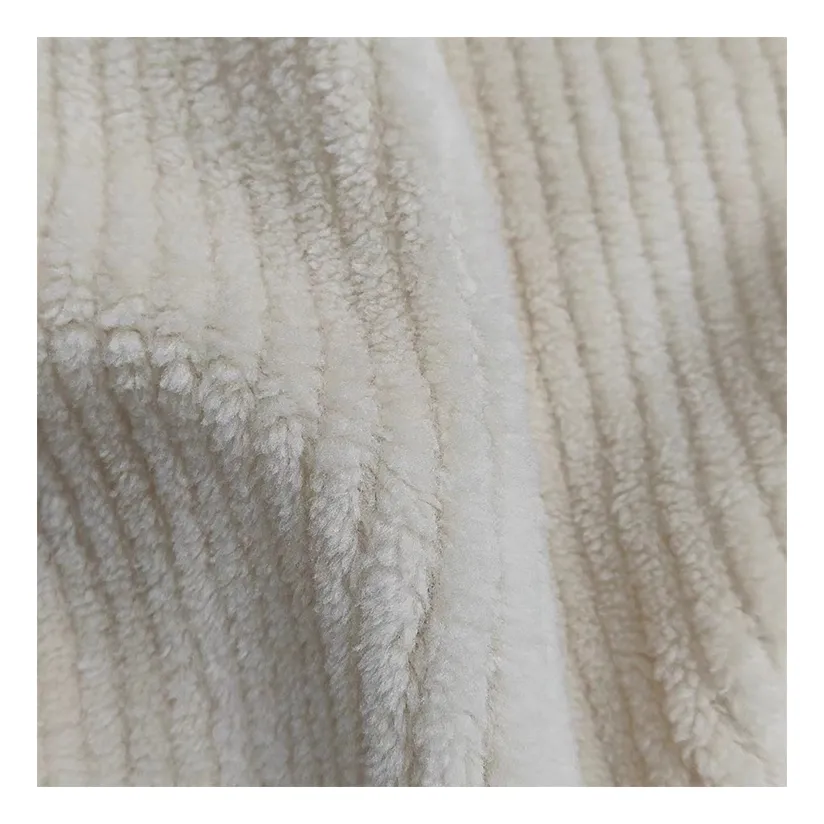 Knitted Warp Flannel Drawstring Fabrics For Clothing Hot-sale Products Polyester Breathable Solid Color Sport Shoes