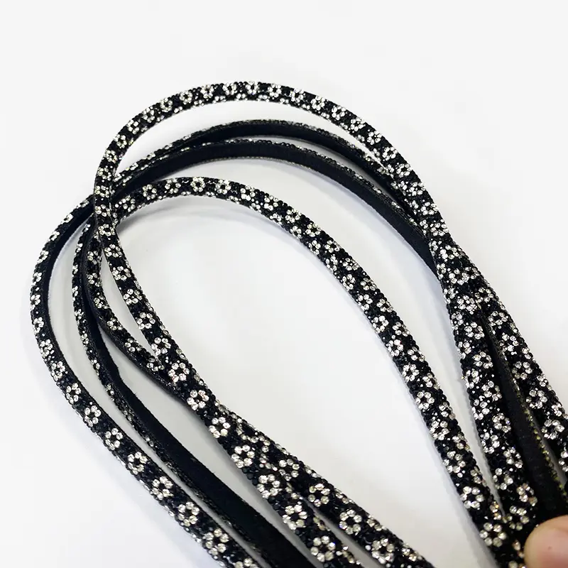 Wholesale Trendy Flower Diamond Narrow Strip Diamond Strap Semi finished Jewelry Products Parts